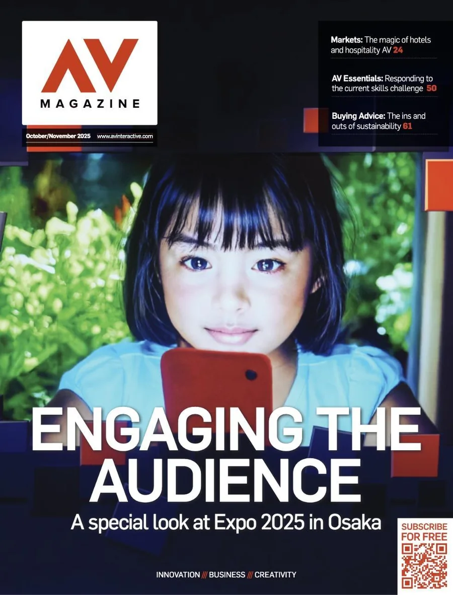 AV Magazine, October/November 2025 issue: Engaging the Audience, a special look at Expo 2025 in Osaka